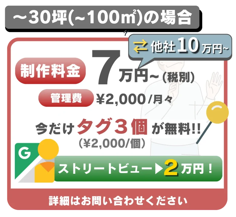 Matterportでストリートビューがお得
